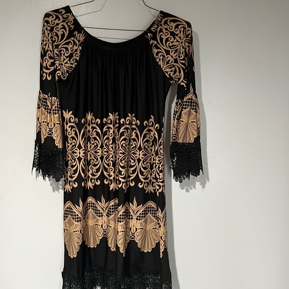 Black and Tan dress